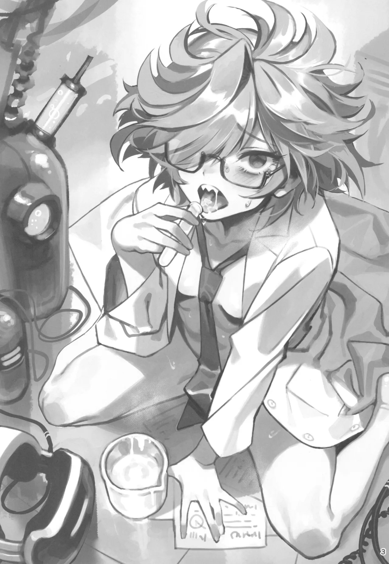 C105 ドクダミ 冲田あばば 天才博士な先辈がヤリチンな后辈にNTRれた话 中国翻訳