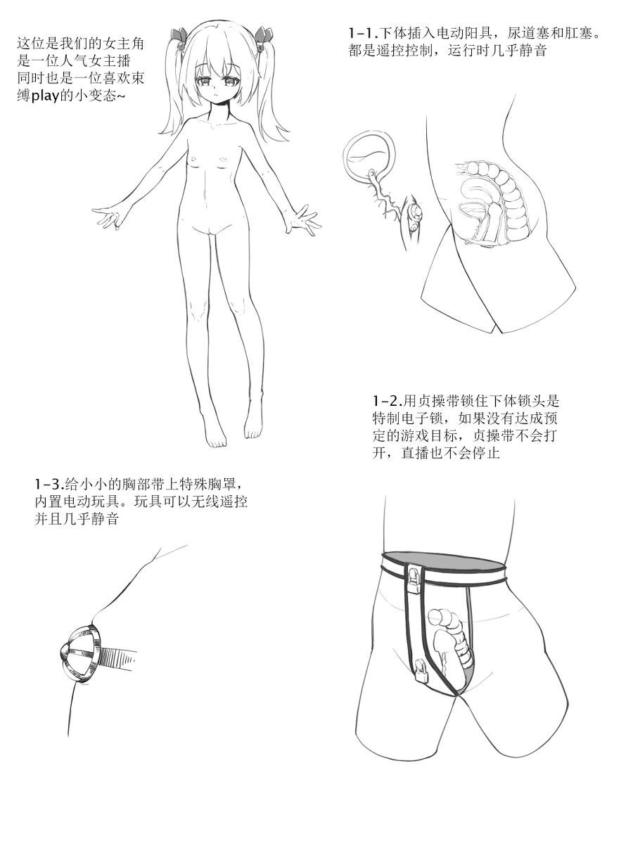 Pixiv96317253 三岁嗔顽 主播女孩重度拘束